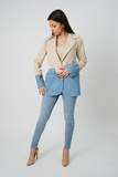 The Beige on Denim Coat