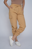 Camel Colour Cargo Pants