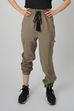 Khaki Tassel Cargo Pants