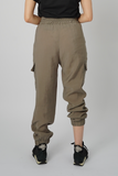 Khaki Tassel Cargo Pants