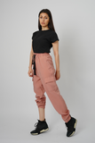 Dusty Pink Tassle Cargo Pants