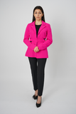 Pink Dekolte Coat