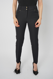 Black Golden Buttoned Dress Pant