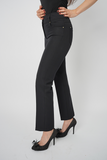 Black Golden Buttoned Dress Pant