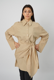 Long Beige Kurti Shirt