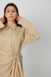 Long Beige Kurti Shirt