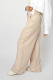 Highrise Beige Palazzo Pant