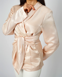 Beige Knotted Coat