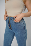 Slitted Bootcut Jeans