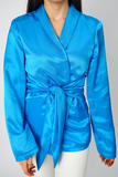 Turquoise Knotted Coat